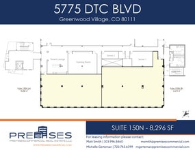 5775 Dtc Blvd, Greenwood Village, CO à louer Plan d’étage– Image 1 sur 1