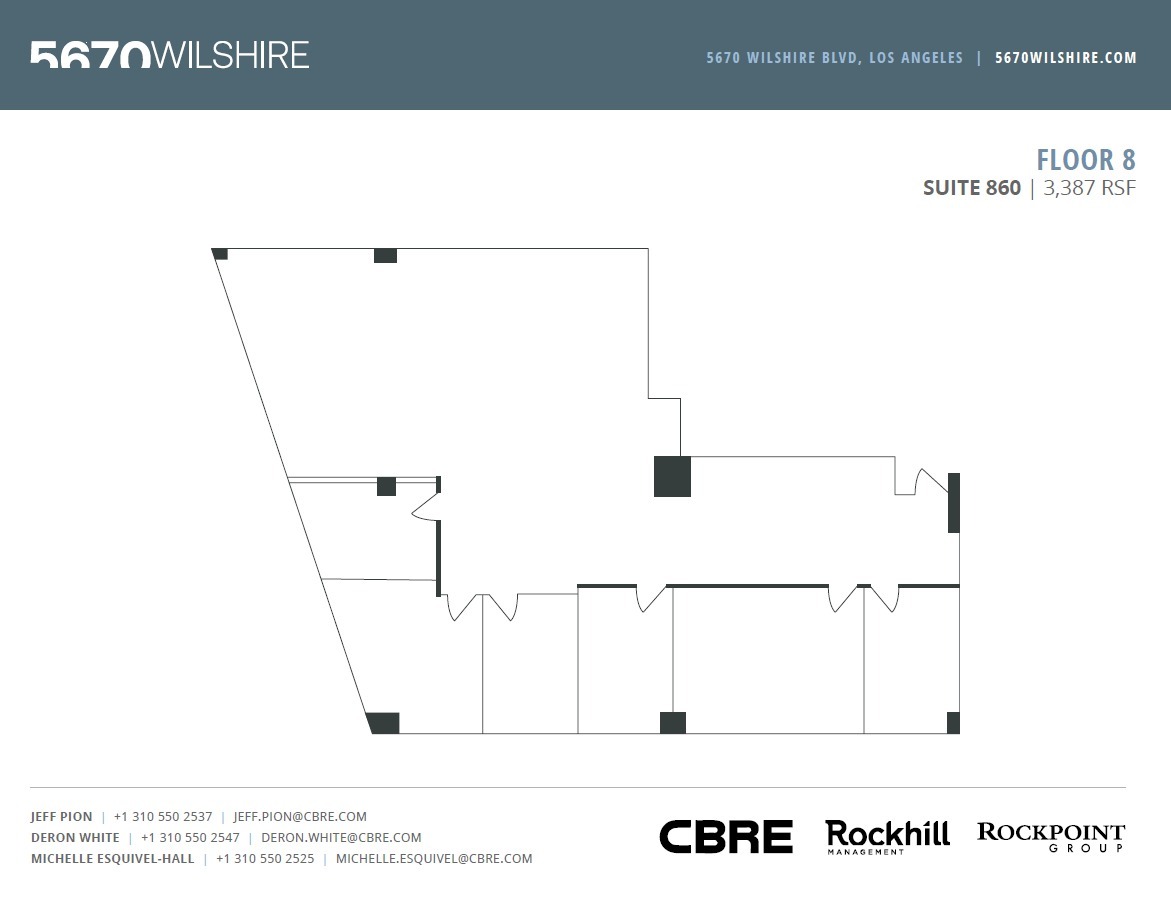 5670 Wilshire Blvd, Los Angeles, CA à louer Plan d’étage– Image 1 sur 1