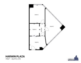 7447 Harwin Dr, Houston, TX à louer Plan d’étage– Image 2 sur 2
