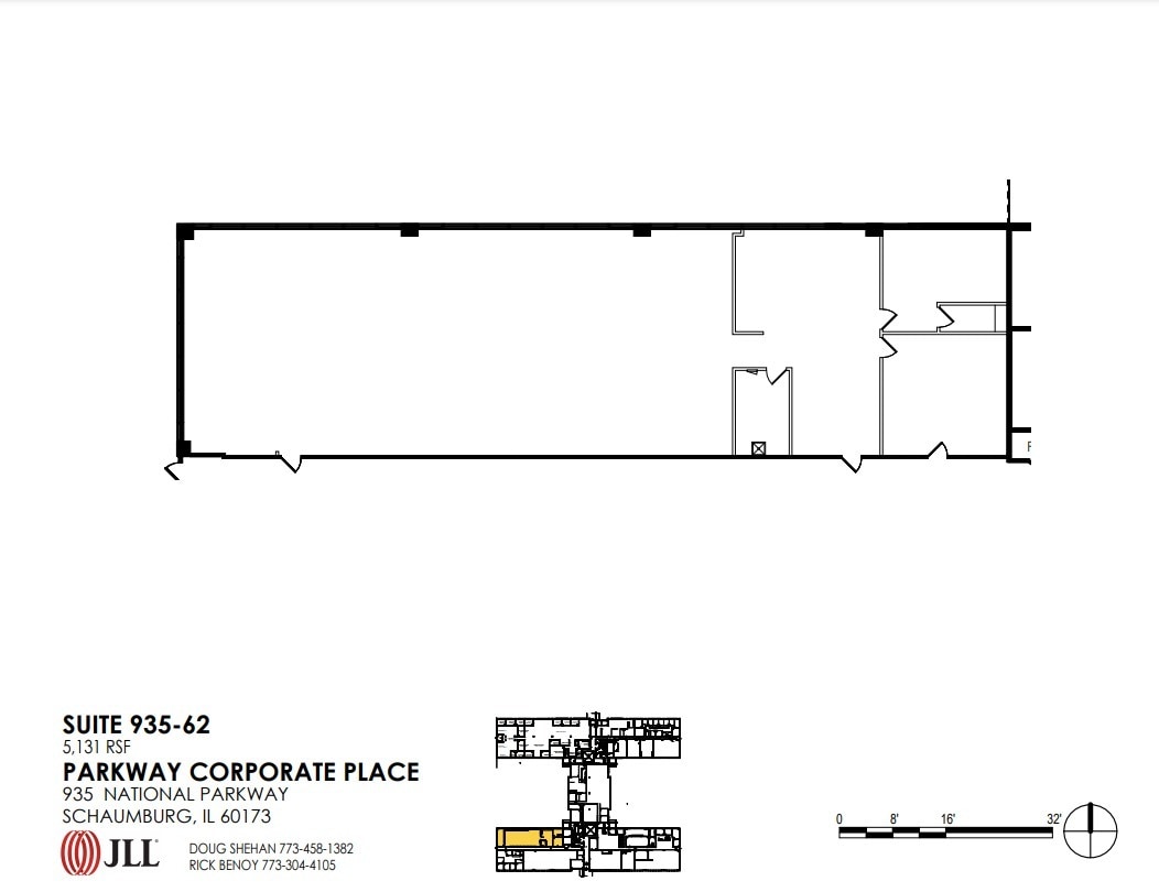 935 National Pky, Schaumburg, IL à louer Plan d’étage– Image 1 sur 1