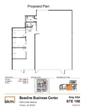 5024 S Ash Ave, Tempe, AZ à louer Plan d’étage– Image 1 sur 5