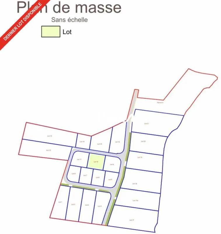 Terrain dans Bressols à vendre Plan de site– Image 1 sur 5