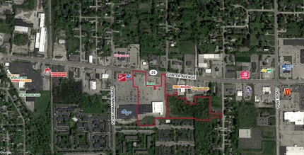 2906-2992 Center Ave, Essexville, MI - VUE AÉRIENNE  vue de carte