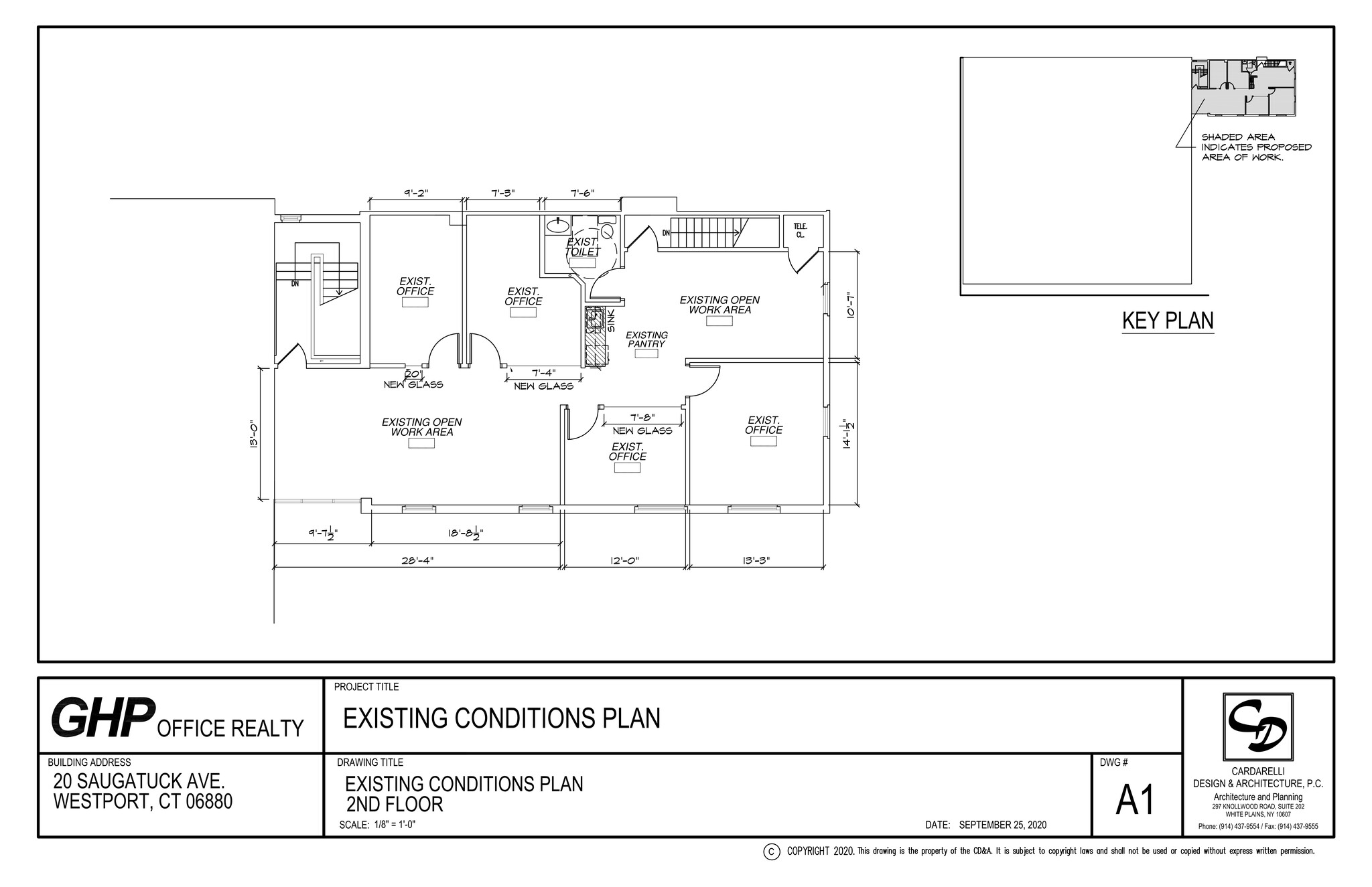 20 Saugatuck Ave, Westport, CT à louer Plan de site– Image 1 sur 1
