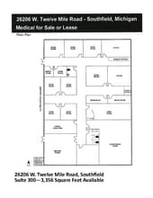 26206 W 12 Mile Rd, Southfield, MI à louer Plan d’étage– Image 1 sur 1