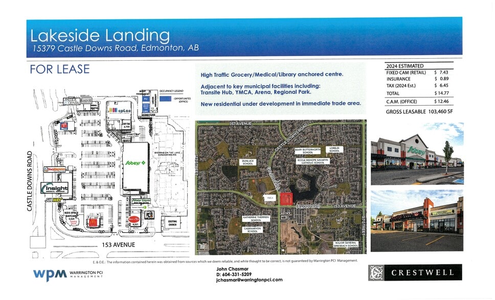 15373-15379 Castle Downs Rd NW, Edmonton, AB à louer - Plan de site – Image 2 sur 4
