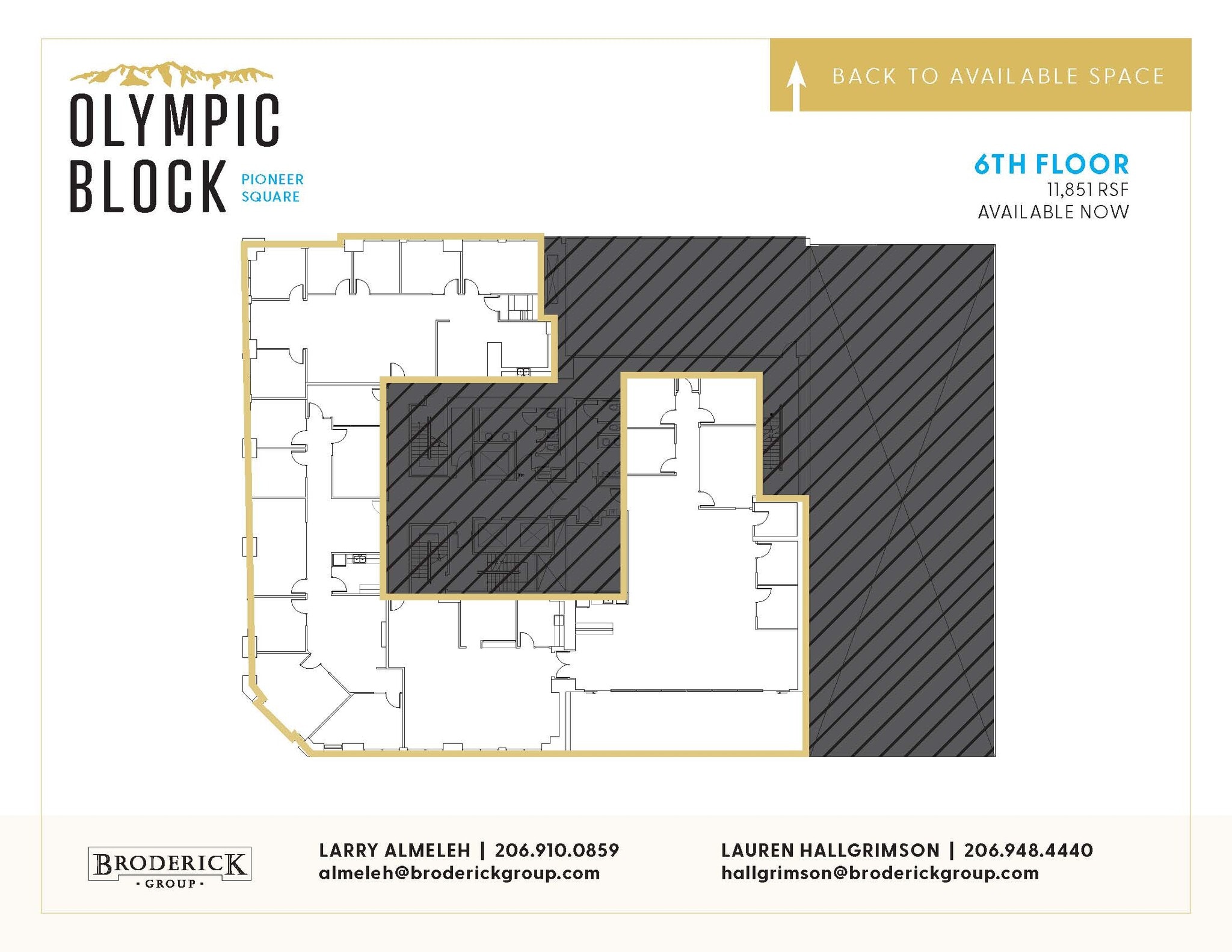 101 Yesler Way, Seattle, WA à louer Plan d’étage– Image 1 sur 2