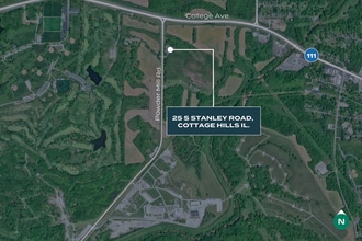 25 S Stanley Rd, Cottage Hills, IL - Vue aérienne vue de carte