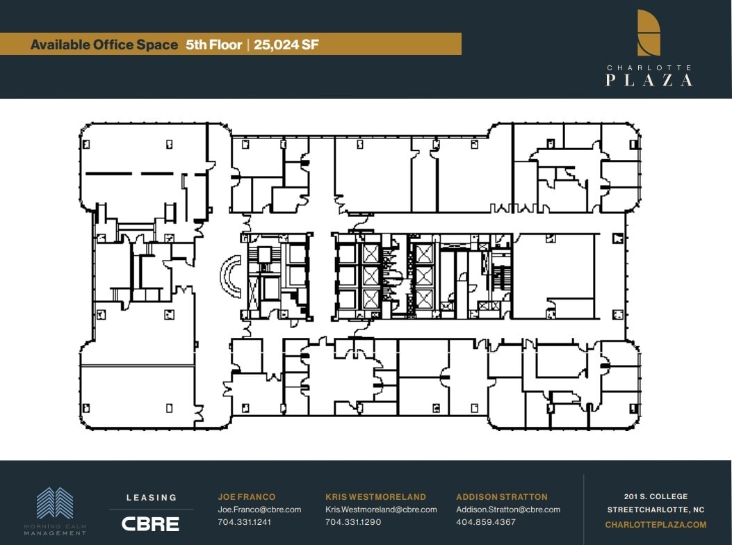 201 S College St, Charlotte, NC à louer Plan d’étage– Image 1 sur 1