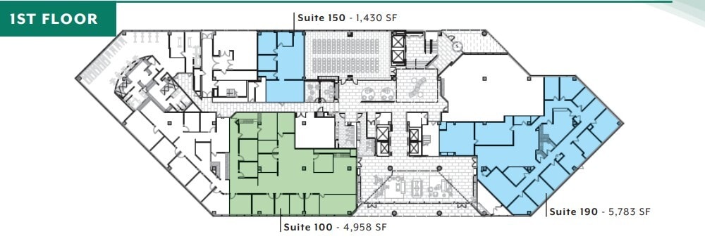 6550 Rock Spring Dr, Bethesda, MD à louer Plan d’étage– Image 1 sur 1