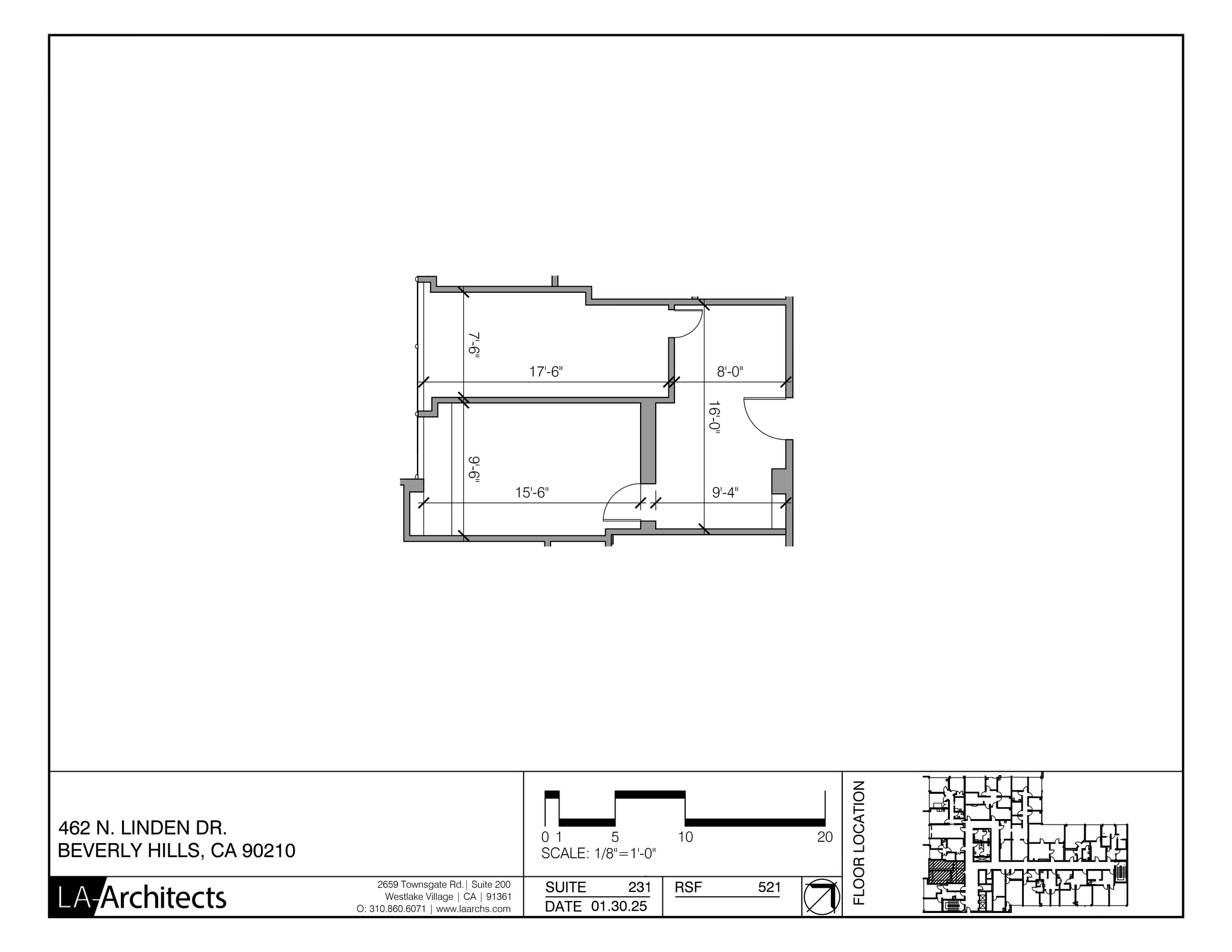 462 N Linden Dr, Beverly Hills, CA à louer Plan de site– Image 1 sur 1