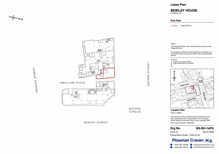 2 Swallow Pl, Londres à louer - Plan d’étage – Image 2 sur 2