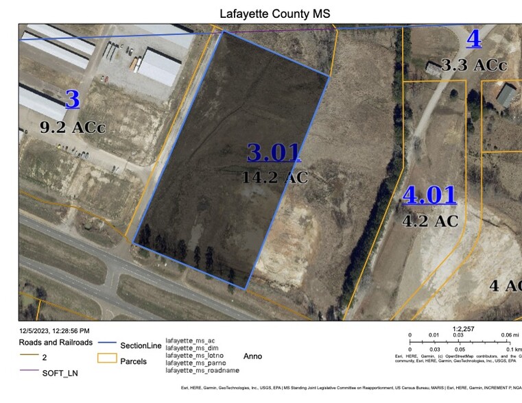 0 Highway 6 East, Oxford, MS à vendre - Plan cadastral – Image 3 sur 4