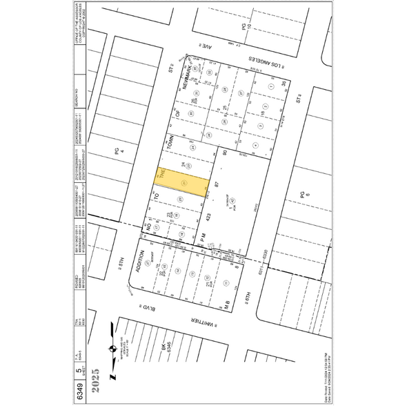 123 S 5th St, Montebello, CA à vendre - Plan cadastral – Image 2 sur 2
