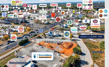 203 S Main St, Mauldin, SC - VUE AÉRIENNE vue de carte - Image1