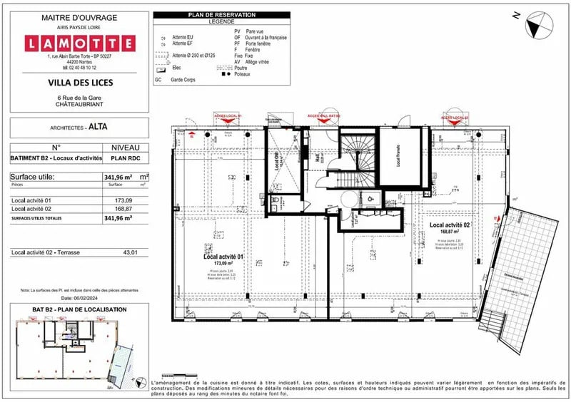 Bureau dans Châteaubriant à vendre - Plan d’étage – Image 3 sur 3