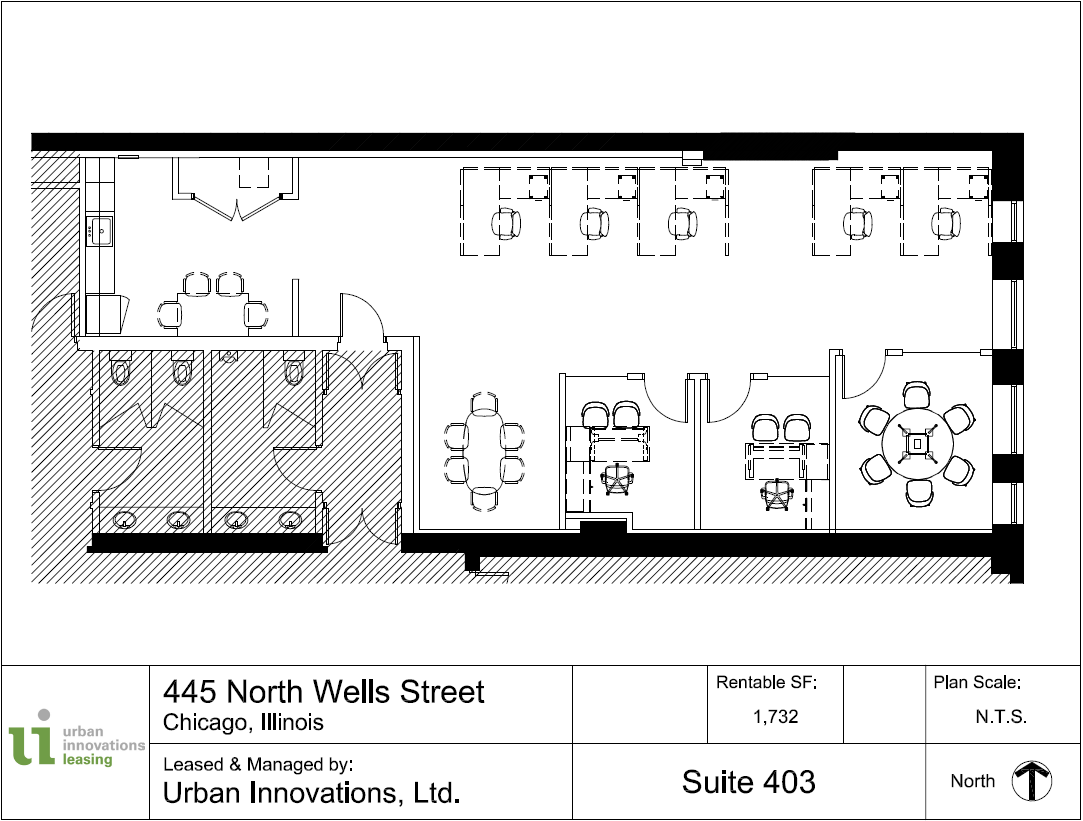 445 N Wells St, Chicago, IL à louer Plan d’étage– Image 1 sur 12