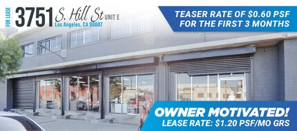 3751 S Hill St, Los Angeles, CA à louer Photo intérieure– Image 1 sur 2