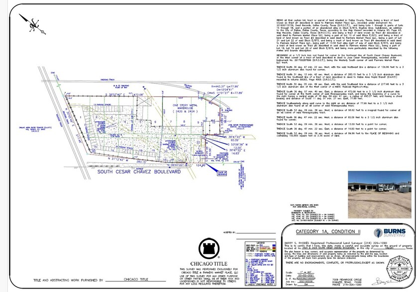 2424 S Cesar Chavez Blvd, Dallas, TX à louer - Plan de site – Image 2 sur 3