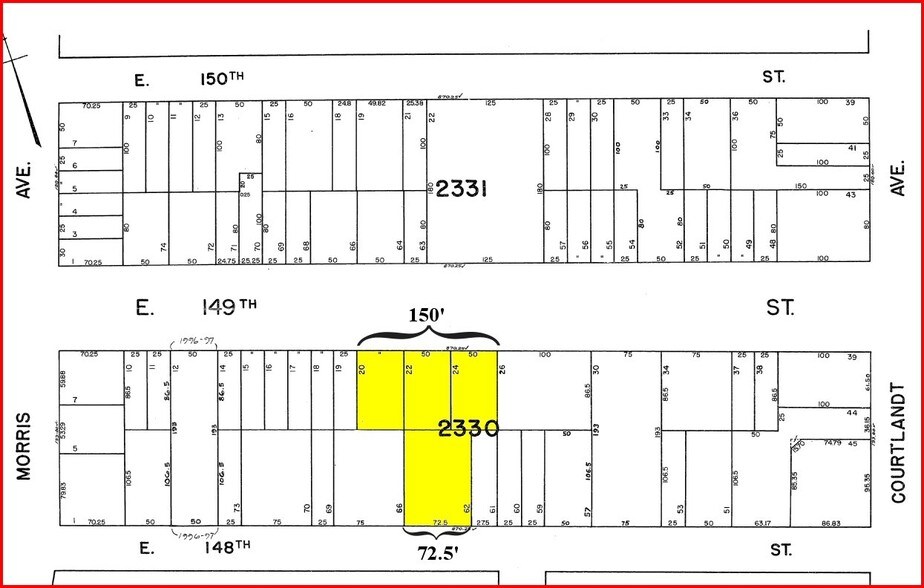 306 E 149th St, Bronx, NY à louer - Plan cadastral – Image 3 sur 3