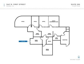 7461 N 1st St, Fresno, CA à louer Plan d’étage– Image 1 sur 1