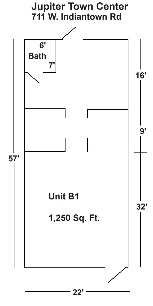 711 W Indian Town Rd, Jupiter, FL à louer Plan d’étage– Image 1 sur 5