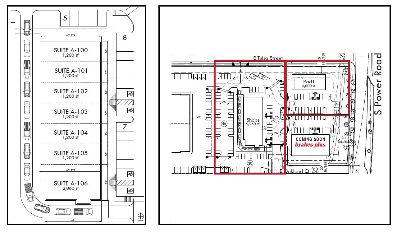 Power Road & Tulsa Street, Gilbert, AZ à louer Plan d’étage– Image 1 sur 1