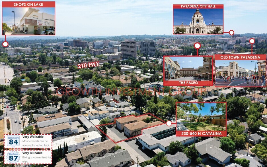 530-540 N Catalina Ave, Pasadena, CA à vendre - Photo de l’immeuble – Image 3 sur 28