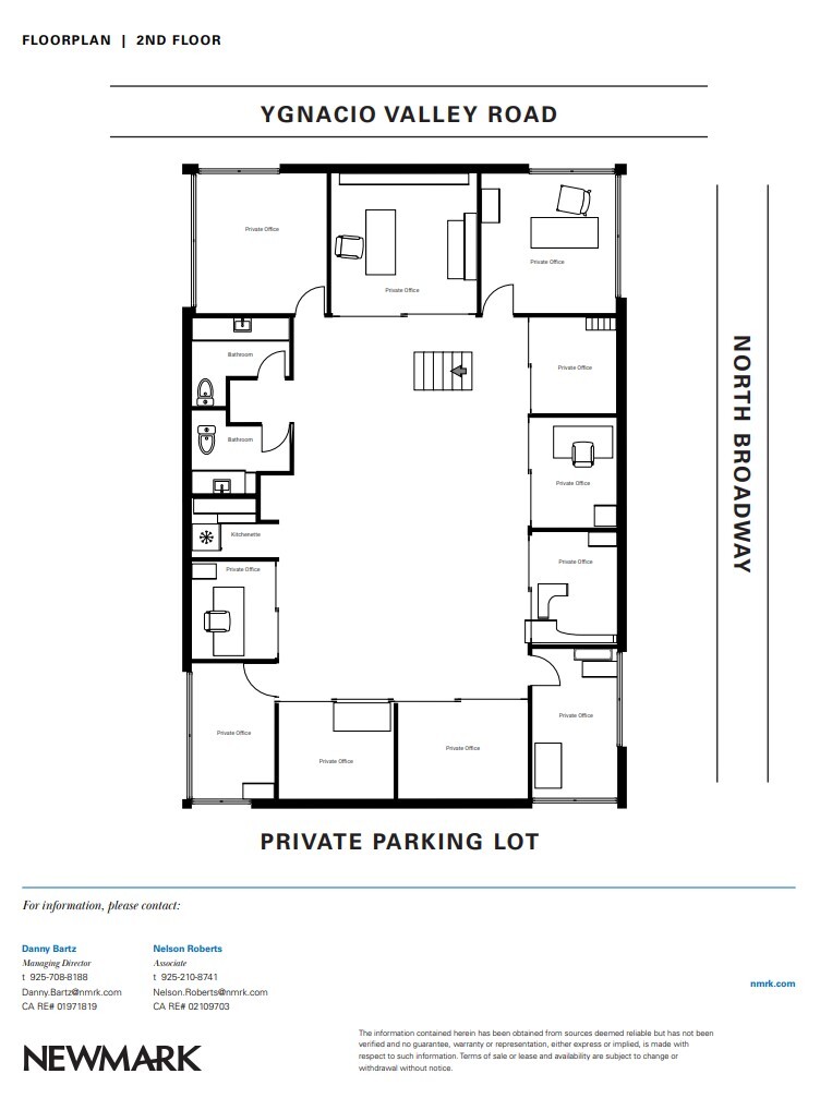 587 Ygnacio Valley Rd, Walnut Creek, CA à louer Plan d’étage– Image 1 sur 5