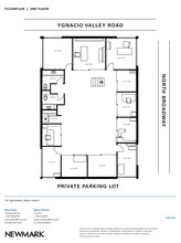 587 Ygnacio Valley Rd, Walnut Creek, CA à louer Plan d’étage– Image 1 sur 5