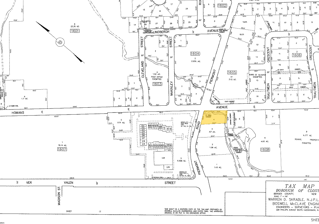 563 Piermont Rd, Closter, NJ à louer Plan cadastral– Image 1 sur 2