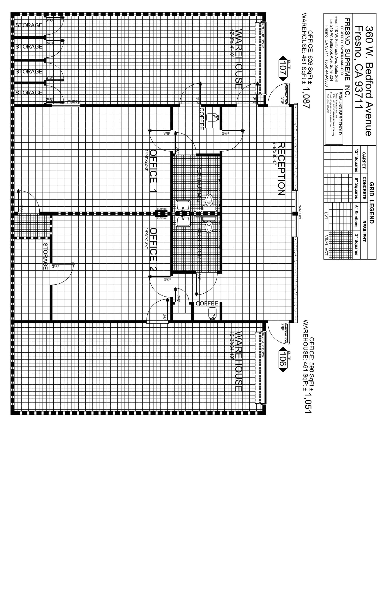 360 W Bedford Ave, Fresno, CA à louer Plan de site– Image 1 sur 1
