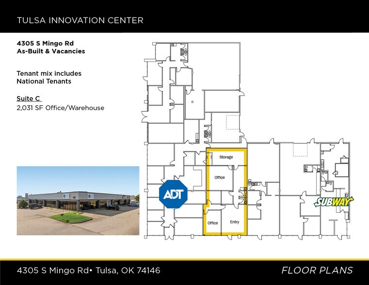 4305 S Mingo Rd, Tulsa, OK à louer - Plan de site – Image 3 sur 11