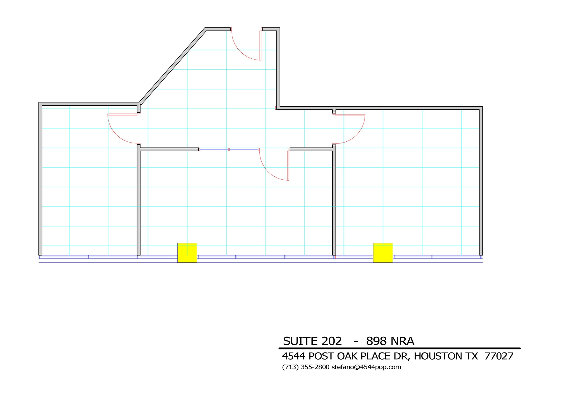 4544 Post Oak Pl, Houston, TX à louer Plan d’étage– Image 1 sur 1