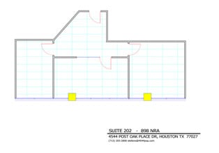 4544 Post Oak Pl, Houston, TX à louer Plan d’étage– Image 1 sur 1