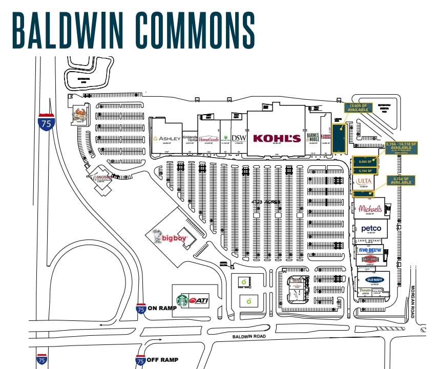 4804-4840 Baldwin Rd, Lake Orion, MI à louer Plan d’étage– Image 1 sur 1