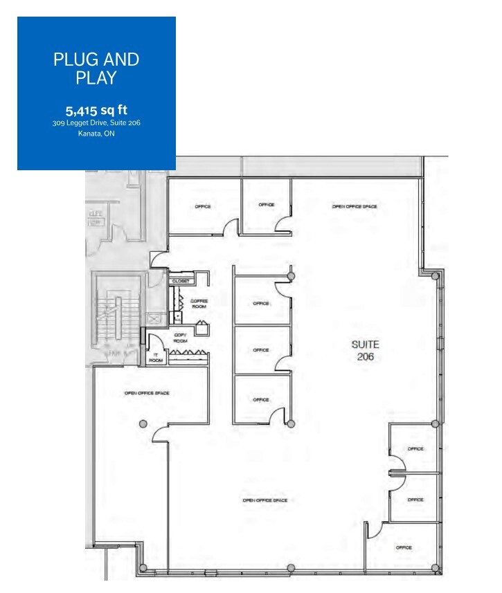 309 Legget Dr, Ottawa, ON à louer Plan d’étage– Image 1 sur 1