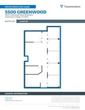 5500 Greenwood Plaza Blvd, Englewood, CO à louer Plan de site– Image 1 sur 2