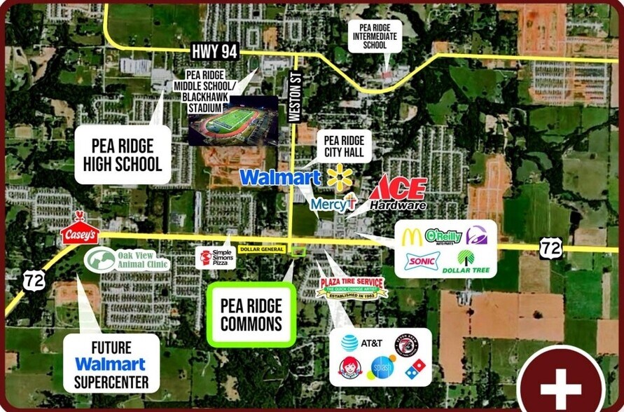 Slack Street & Weston Road, Pea Ridge, AR à louer - Photo de l’immeuble – Image 3 sur 7