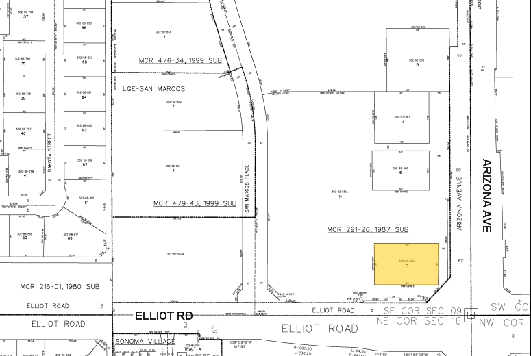 3000 N Arizona Ave, Chandler, AZ à louer - Plan cadastral – Image 2 sur 4