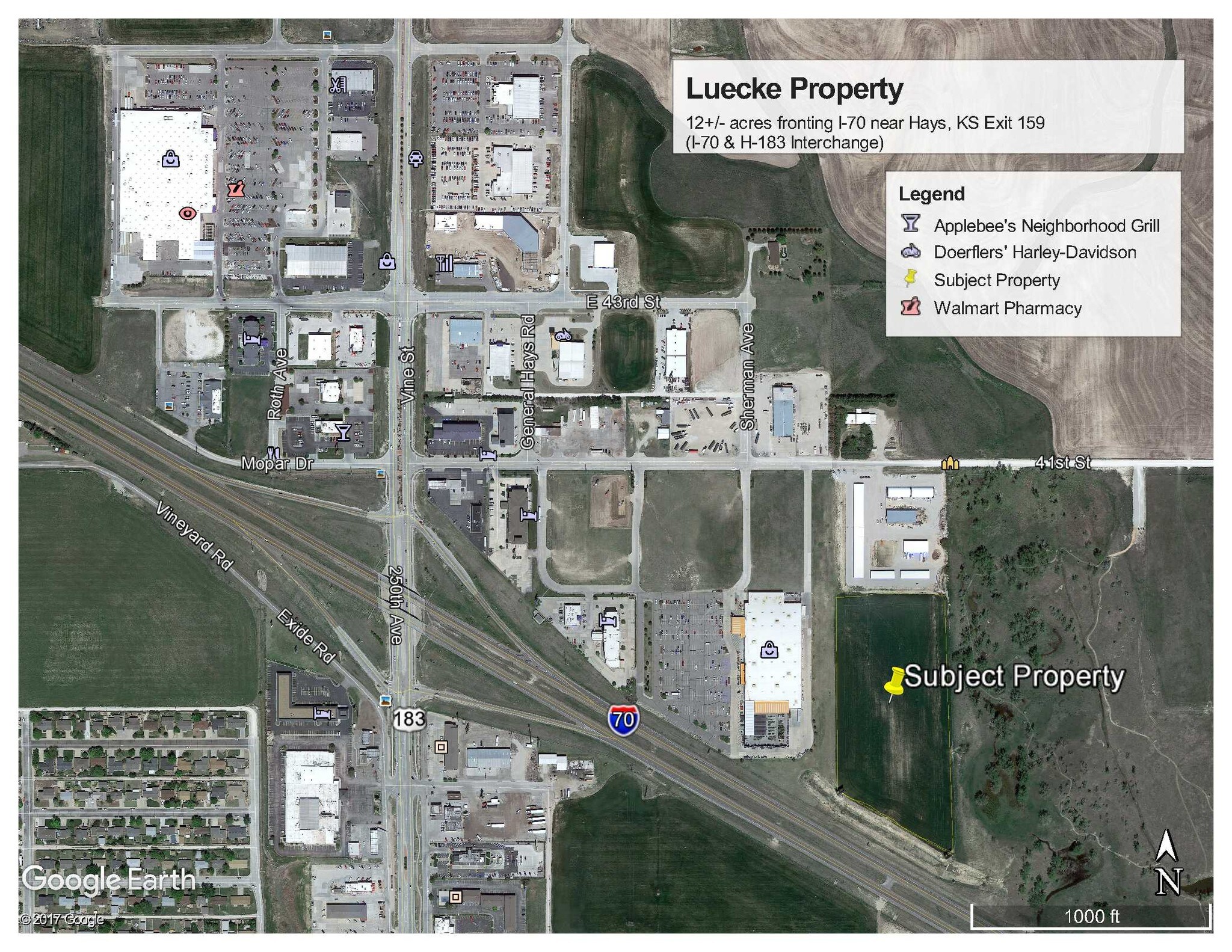 800 E 41st St, Hays, KS à vendre Aérien– Image 1 sur 2