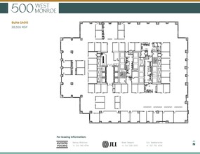 500 West Monroe St, Chicago, IL à louer Plan d’étage– Image 1 sur 4