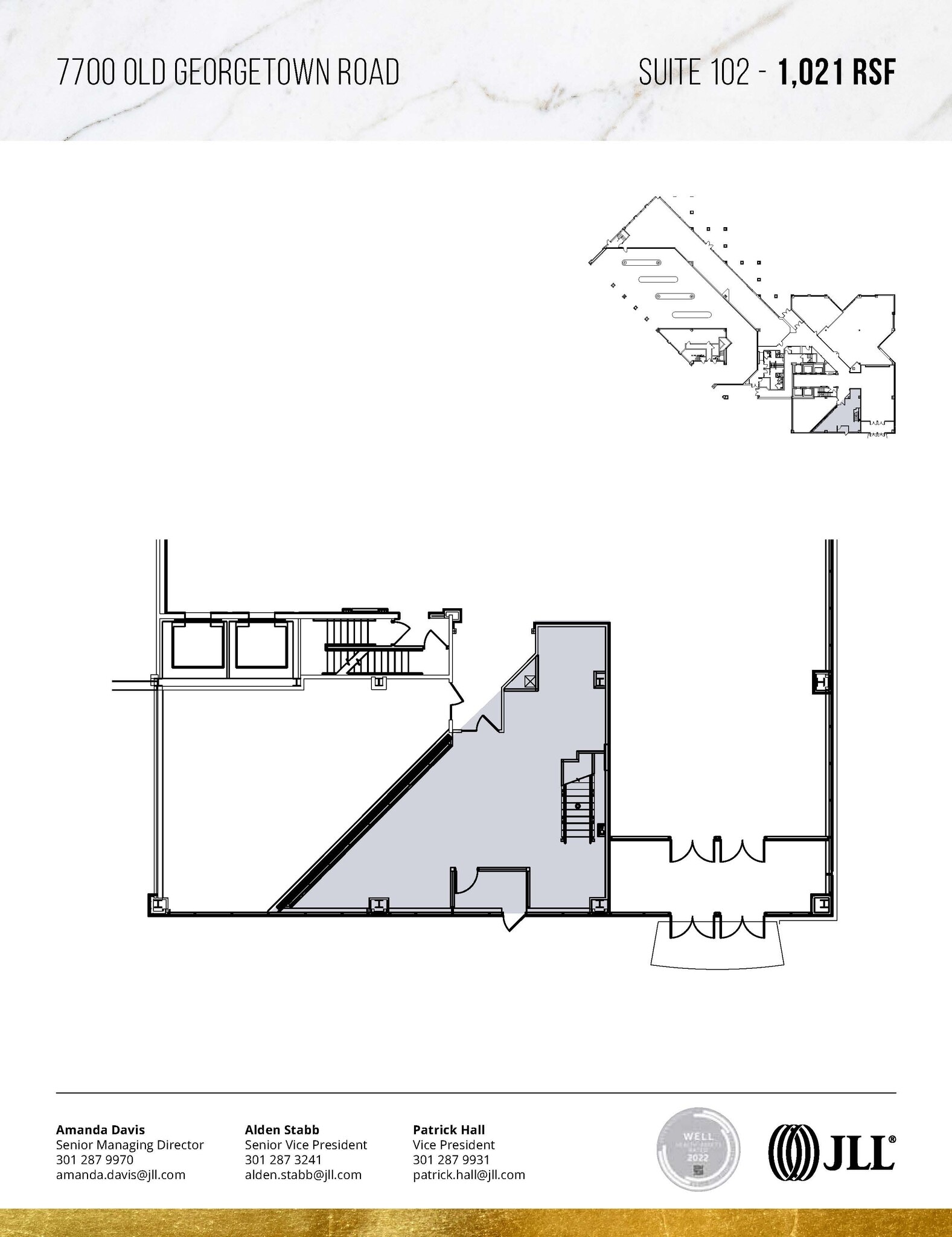 7700 Old Georgetown Rd, Bethesda, MD à louer Plan d’étage– Image 1 sur 1