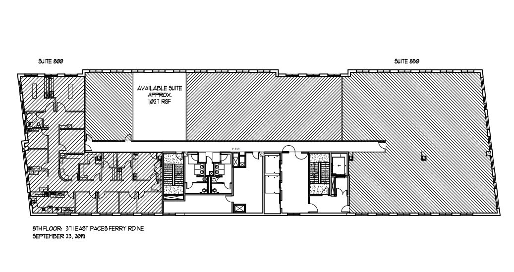 371 E Paces Ferry Rd NE, Atlanta, GA à louer Plan d’étage– Image 1 sur 2