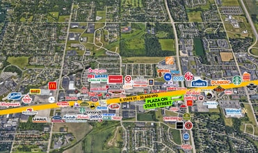 6909-6943 E State St, Rockford, IL - Vue aérienne vue de carte