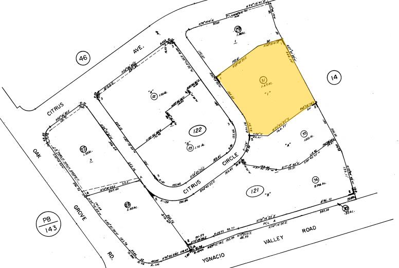 3075 Citrus Cir, Walnut Creek, CA à louer - Plan cadastral – Image 2 sur 7