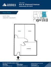 814 W Diamond Ave, Gaithersburg, MD à louer Plan d’étage– Image 1 sur 1