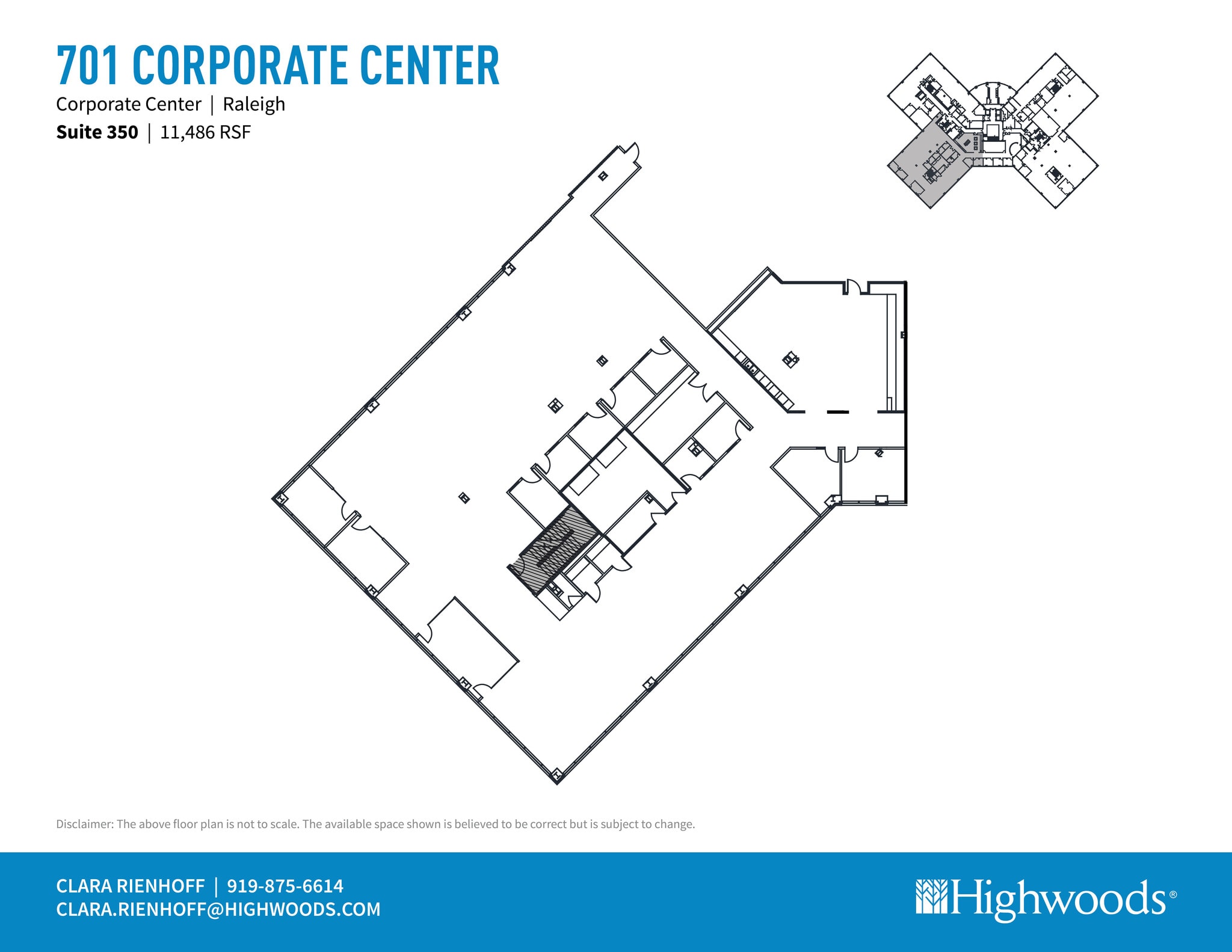 701 Corporate Center Dr, Raleigh, NC à louer Plan d’étage– Image 1 sur 1