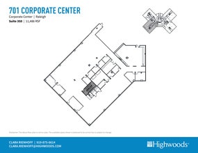701 Corporate Center Dr, Raleigh, NC à louer Plan d’étage– Image 1 sur 1