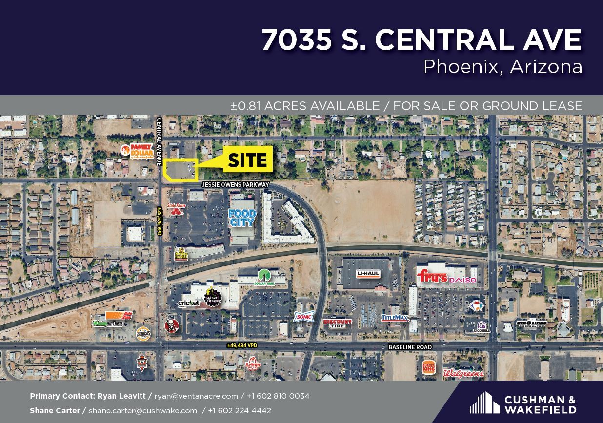 7035 S Central Ave, Phoenix, AZ à louer Photo de l’immeuble– Image 1 sur 2